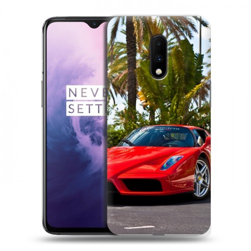 Дизайнерский пластиковый чехол для OnePlus 7 Ferrari