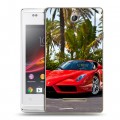 Дизайнерский пластиковый чехол для Sony Xperia E Ferrari