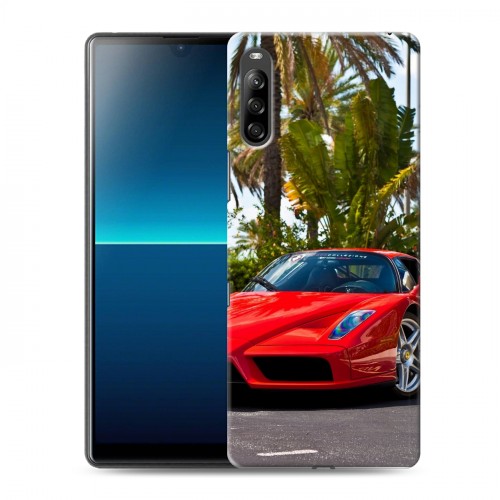 Дизайнерский силиконовый с усиленными углами чехол для Sony Xperia L4 Ferrari