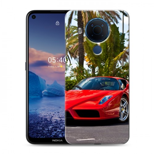 Дизайнерский силиконовый чехол для Nokia 5.4 Ferrari