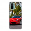 Дизайнерский силиконовый чехол для Xiaomi RedMi Note 10 Ferrari