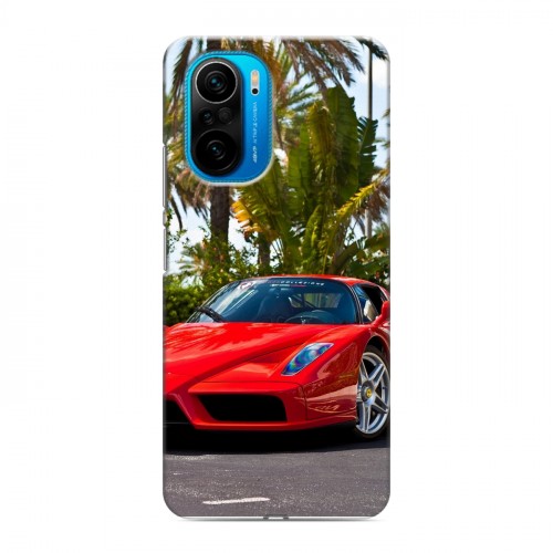 Дизайнерский силиконовый чехол для Xiaomi Poco F3 Ferrari