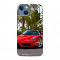 Дизайнерский силиконовый чехол для Iphone 13 Ferrari