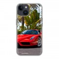 Дизайнерский пластиковый чехол для Iphone 14 Ferrari