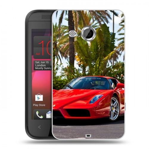 Дизайнерский пластиковый чехол для HTC Desire 200 Ferrari