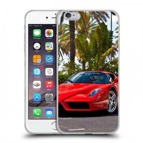 Дизайнерский силиконовый чехол для Iphone 6 Plus/6s Plus Ferrari