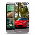 Дизайнерский пластиковый чехол для HTC One E8 Ferrari