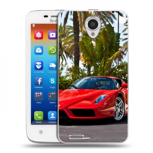 Дизайнерский пластиковый чехол для Lenovo S650 Ideaphone Ferrari