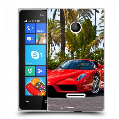 Дизайнерский пластиковый чехол для Microsoft Lumia 435 Ferrari