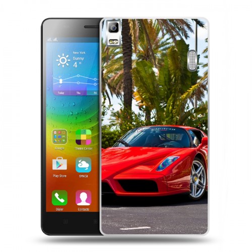 Дизайнерский пластиковый чехол для Lenovo A7000 Ferrari