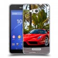 Дизайнерский пластиковый чехол для Sony Xperia E4g Ferrari