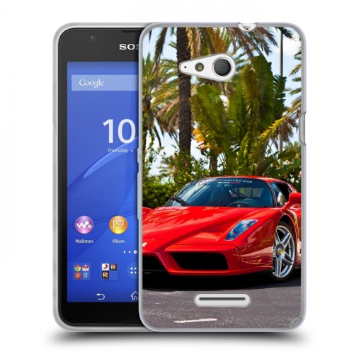 Дизайнерский пластиковый чехол для Sony Xperia E4g Ferrari