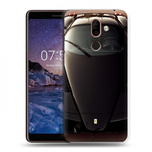 Дизайнерский пластиковый чехол для Nokia 7 Plus Ferrari