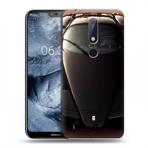 Дизайнерский пластиковый чехол для Nokia 6.1 Plus Ferrari