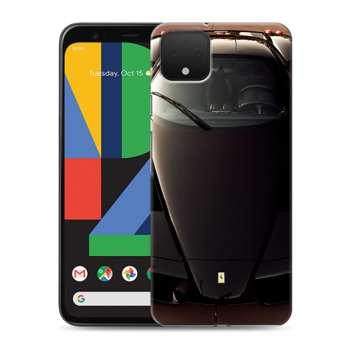 Дизайнерский пластиковый чехол для Google Pixel 4 Ferrari