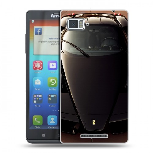 Дизайнерский пластиковый чехол для Lenovo Vibe Z Ferrari