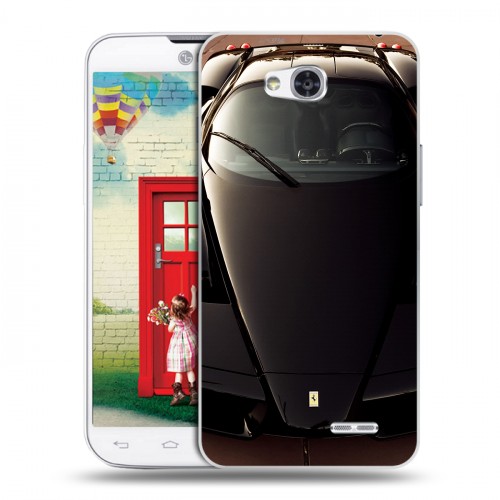 Дизайнерский пластиковый чехол для LG L80 Ferrari