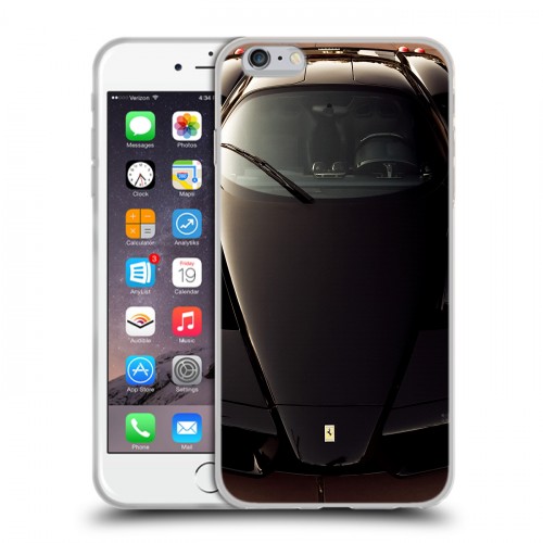 Дизайнерский силиконовый чехол для Iphone 6 Plus/6s Plus Ferrari