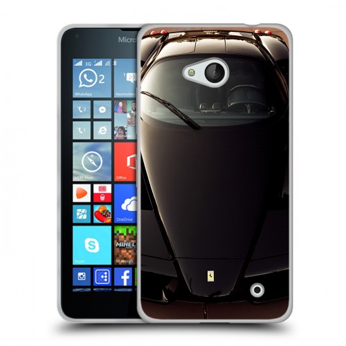 Дизайнерский пластиковый чехол для Microsoft Lumia 640 Ferrari