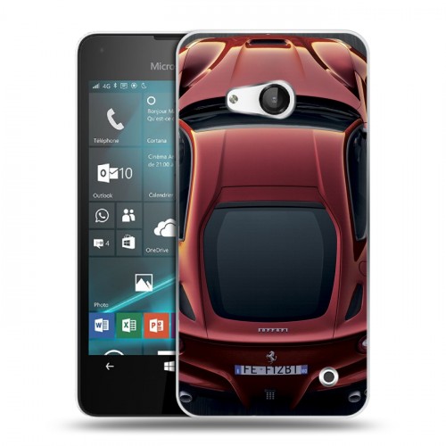 Дизайнерский пластиковый чехол для Microsoft Lumia 550 Ferrari