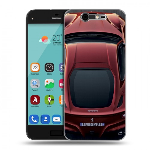 Дизайнерский силиконовый чехол для ZTE Blade S7 Ferrari