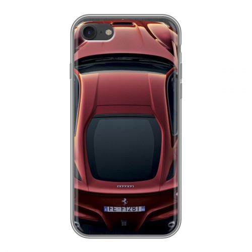 Дизайнерский силиконовый чехол для Iphone 7 Ferrari