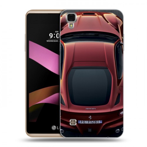 Дизайнерский пластиковый чехол для LG X Style Ferrari