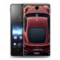 Дизайнерский пластиковый чехол для Sony Xperia TX Ferrari