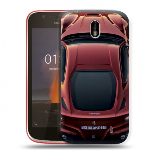 Дизайнерский пластиковый чехол для Nokia 1 Ferrari