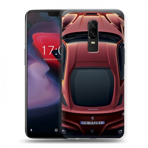 Дизайнерский пластиковый чехол для OnePlus 6 Ferrari