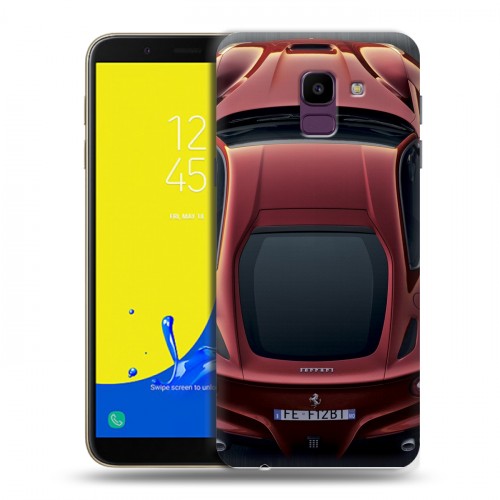 Дизайнерский пластиковый чехол для Samsung Galaxy J6 Ferrari