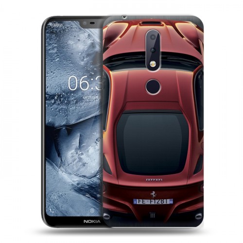 Дизайнерский пластиковый чехол для Nokia 6.1 Plus Ferrari