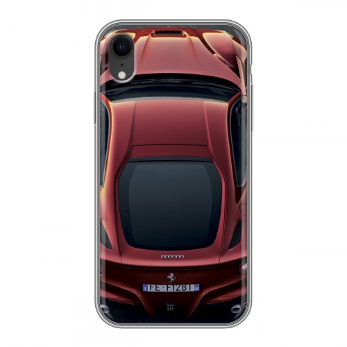 Дизайнерский силиконовый чехол для Iphone Xr Ferrari