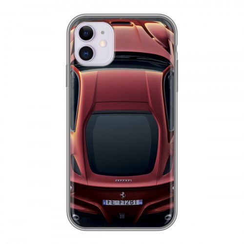 Дизайнерский пластиковый чехол для Iphone 11 Ferrari