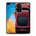 Дизайнерский силиконовый с усиленными углами чехол для Huawei P40 Ferrari