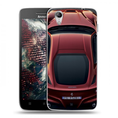 Дизайнерский пластиковый чехол для Lenovo Vibe X Ferrari