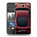 Дизайнерский пластиковый чехол для HTC Desire 300 Ferrari