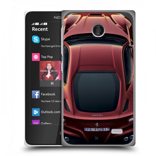 Дизайнерский пластиковый чехол для Nokia X Ferrari