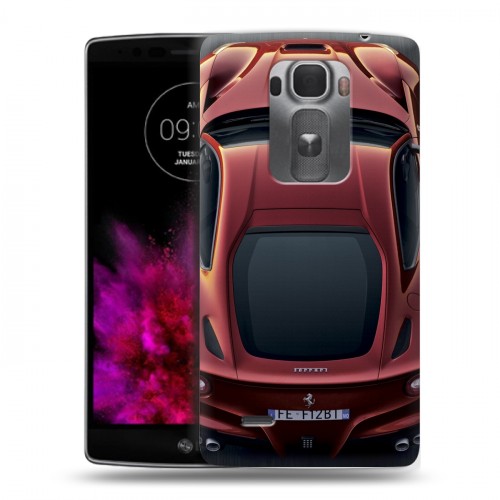 Дизайнерский пластиковый чехол для LG G Flex 2 Ferrari