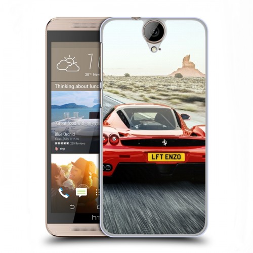 Дизайнерский пластиковый чехол для HTC One E9+ Ferrari