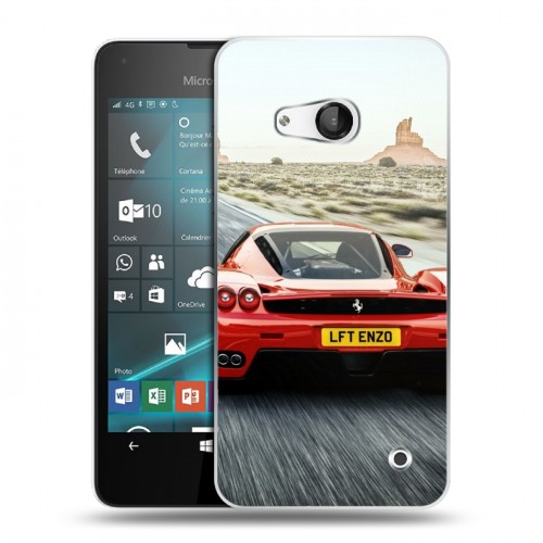 Дизайнерский пластиковый чехол для Microsoft Lumia 550 Ferrari