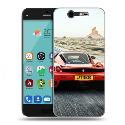 Дизайнерский силиконовый чехол для ZTE Blade S7 Ferrari