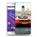 Дизайнерский пластиковый чехол для Lenovo Moto G Ferrari