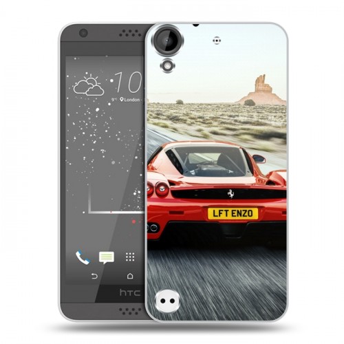 Дизайнерский пластиковый чехол для HTC Desire 530 Ferrari