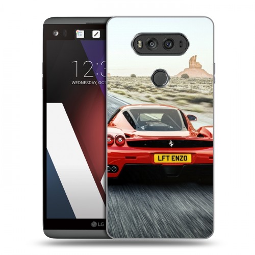 Дизайнерский пластиковый чехол для LG V20 Ferrari