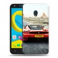 Дизайнерский пластиковый чехол для Alcatel U5 Ferrari