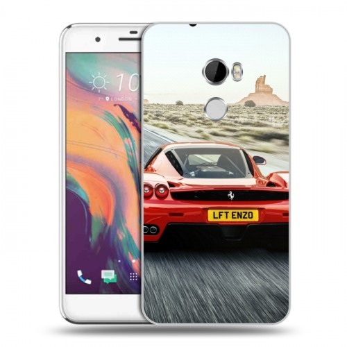 Дизайнерский пластиковый чехол для HTC One X10 Ferrari