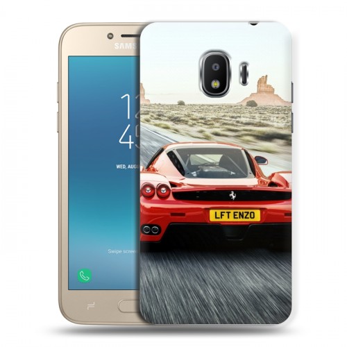 Дизайнерский пластиковый чехол для Samsung Galaxy J2 (2018) Ferrari