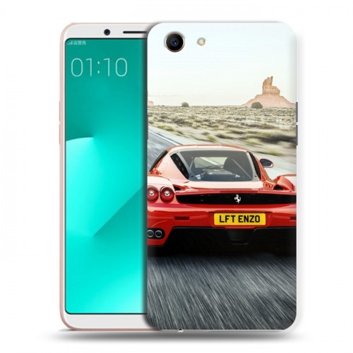 Дизайнерский пластиковый чехол для OPPO A83 Ferrari