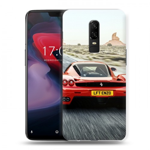 Дизайнерский пластиковый чехол для OnePlus 6 Ferrari